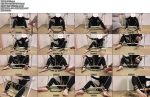 [キキkiki] 019裸足紧身裤kiki被手铐麻绳装置固定放置挠痒-丝依依