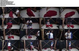 [一绳有你] 被绑架的女孩女生星星放学刚进家门口被绑匪捂晕装麻袋抗走挣扎堵嘴蒙眼五花大绑海老敷龟甲缚绑腿让其跳走-丝依依