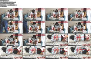 [亚洲绳艺] 冷少的M开腿电击放置 驷马鞭打 电击 打耳光-丝依依