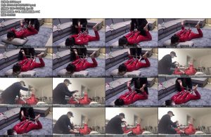 [新月原创] 玉箫剧情片暴躁女主弱小贼第二点五集同好定制的剧情穿插红色胶衣驷马训练器强G-丝依依