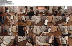 [清晨原创] 蒙眼口球直臂捆绑老虎登-丝依依