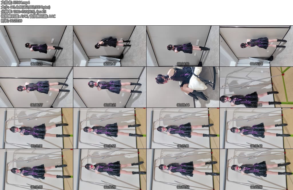 [长颜草] 芭蕾高跟鞋罚站移动吊起口球强制罚站虐足痛到痛哭到最后只用鞋跟保持平衡-丝依依