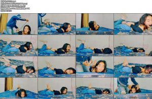 [亚洲绳艺] 舞蹈老師小九的直臂馬被放置了很久-丝依依