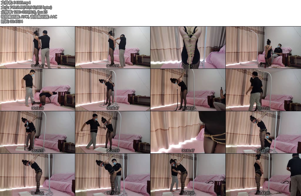 [素人原创] 170身高商场柜台职员小影细跟黑丝紧缚捆绑调教第1部-丝依依