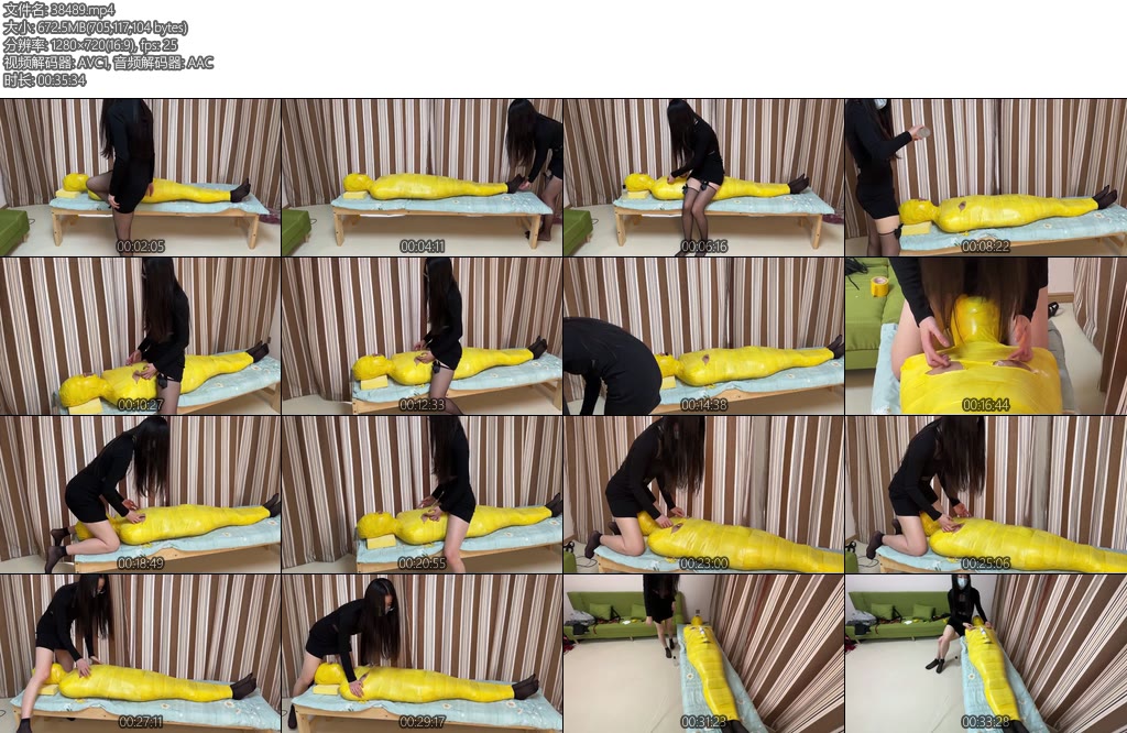 [黑魔法师] 小偷闯入颜老师家中不料被颜老师偷袭制服然后强制进行颜老师精心设计的全包拘束调教惩罚陷阱-丝依依