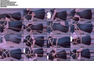 [亚洲绳艺] ropechacha 茶茶的黑丝百褶裙蝴蝶自缚 超详细-丝依依