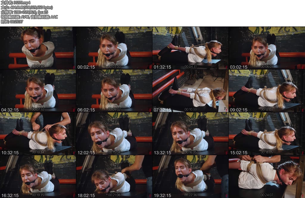 [RF原创] KatrinaTight hogtie endurance challenge-丝依依