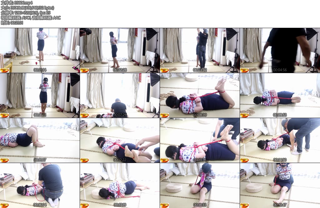 [魅影空间] 虹妹空姐缚168在读妹紧缚体验驷马片足吊站立紧缚-丝依依