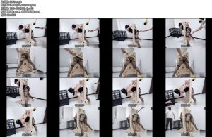 [缚心室] 黑丝女学生的拘束架体验肛钩拉紧强制抬头极限固定一小时长时间放置郊狼配合强力电击鞭刺激下全身颤抖-丝依依