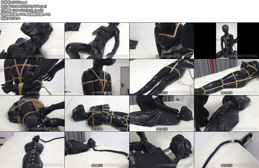 [Namarie Work] 假期我要被拘束KIG乳胶娃娃拘束篇（7）-丝依依