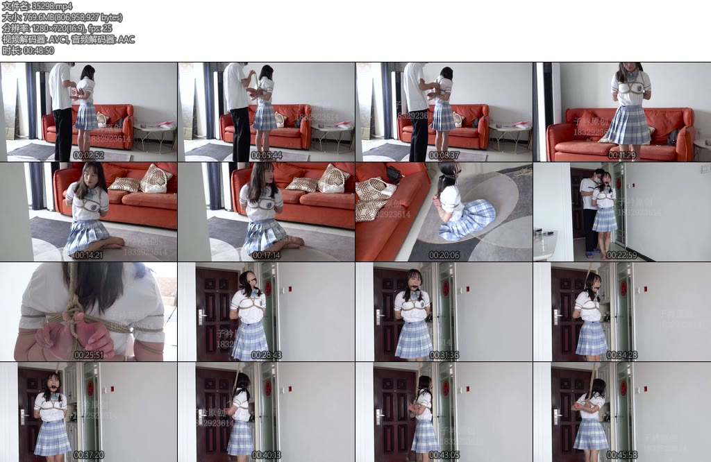 [子衿原创] 萱萱jk五花紧缚口球绑好找借口出门把她一个人放置在家口水直流-丝依依