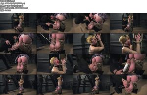 [欧美绳艺] Boltushka is tied to a post Foot tickling for tightly bound and gagged cutie-丝依依