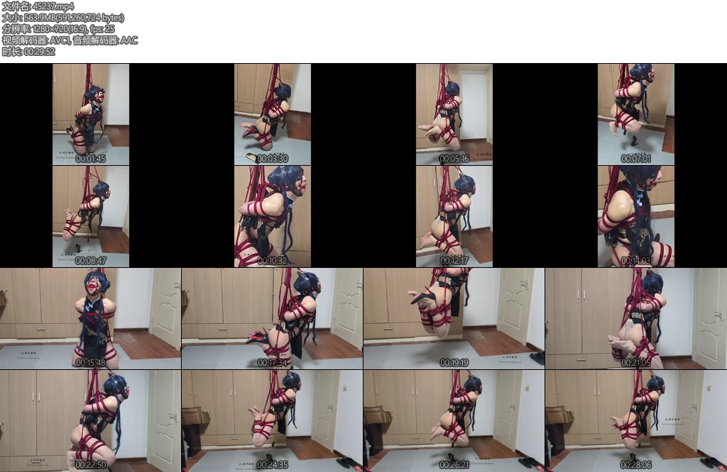 [坎喵原创] 坎喵蔚蓝档案COS妃咲折腿悬吊放置强制抬头强高-丝依依