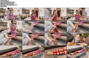 [默示录] 缚艺录小爱新模小爱长相非常甜美第一次体验绳艺胶带封嘴必少不了-丝依依