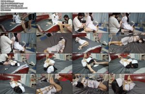 [新月原创] 雨薇长腿肉丝小护士超紧并肘直臂驷马蒙眼封嘴的强烈挣扎还戴了丝巾-丝依依