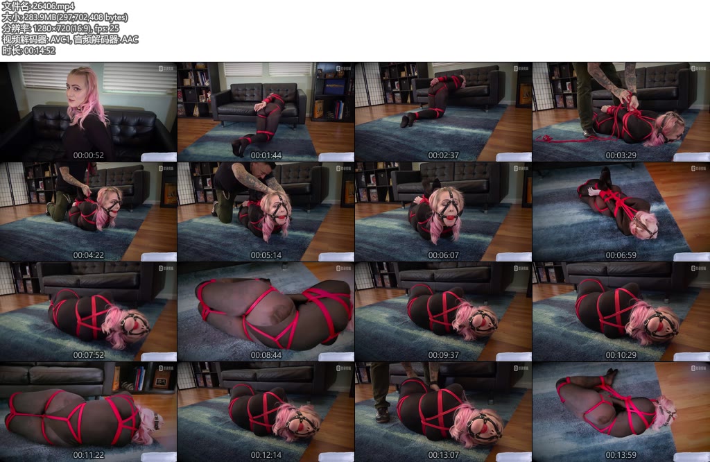 [欧美绳艺] Leotard Hogtie Baby Sid-丝依依