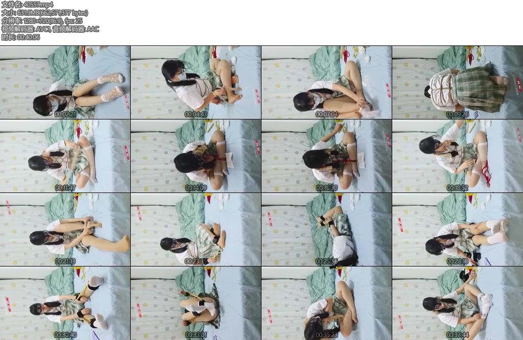 [新月原创] 玉箫家庭作业（22）龟甲缚JK肉丝白丝白袜堵嘴镣铐驷马盘腿口球流口水-丝依依