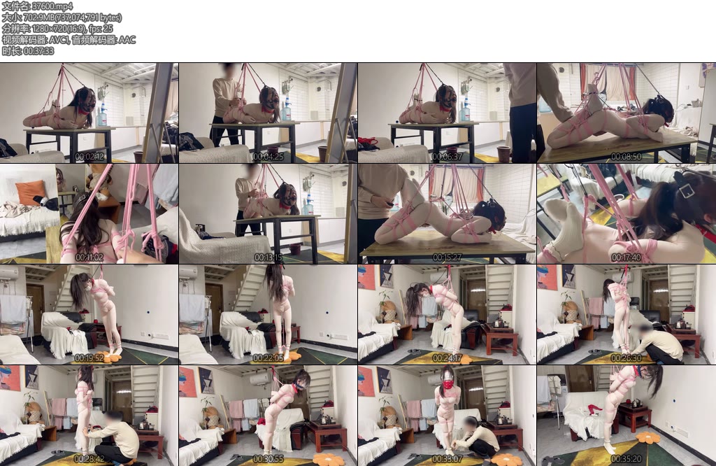 [小九与晴子] 犬吊缚加踮脚吊缚-丝依依