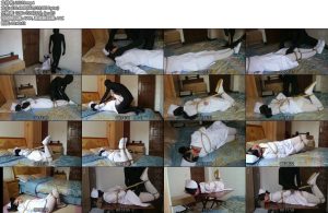 [亚洲绳艺] 自导自演白衣小护士遭绑架羞辱调教肛勾-丝依依