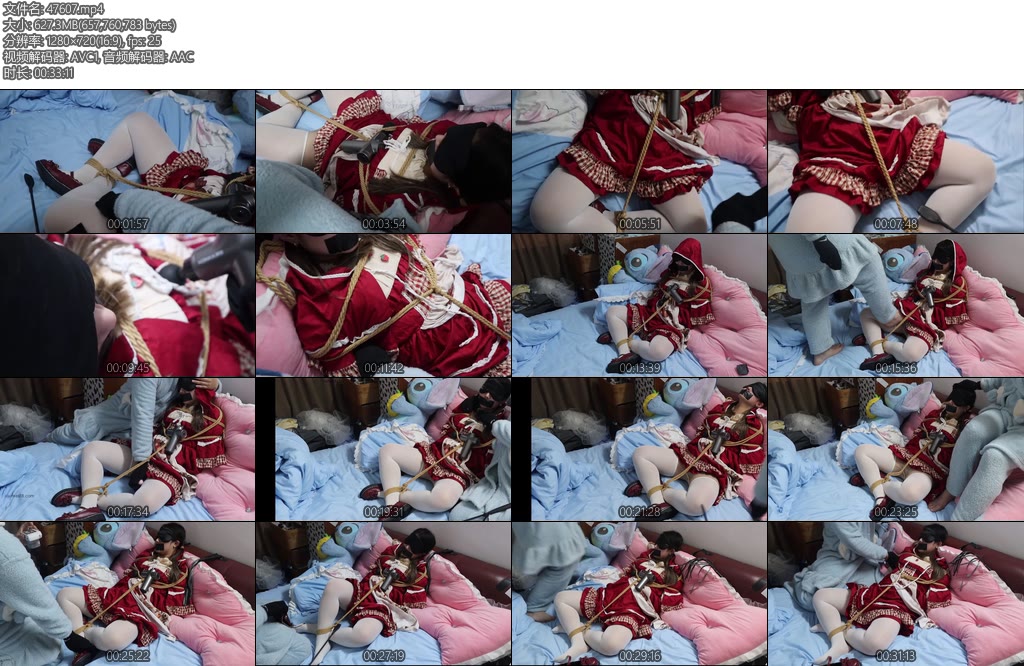 [荷仙原创] 荷仙少女 小红帽美少女VIVI的折磨今天小红帽不到外婆家盘腿绑而是到主人这里了不过刚来就后悔了一边被踩一边被打好好接受调教和言语羞辱折磨把双视角-丝依依