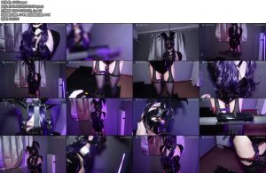 [JIOJ缚馆] 喜多川吊带黑丝兔女郎cos跑步机鞭子SP调教单手套拘束狗头面具锁链固定天花板下方震动固定强高-丝依依