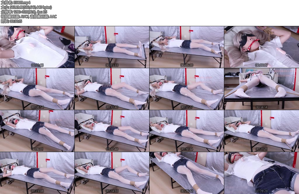 [雪宝日记] 白衬衫牛仔裤白丝迷晕放置TDZDBQG-丝依依