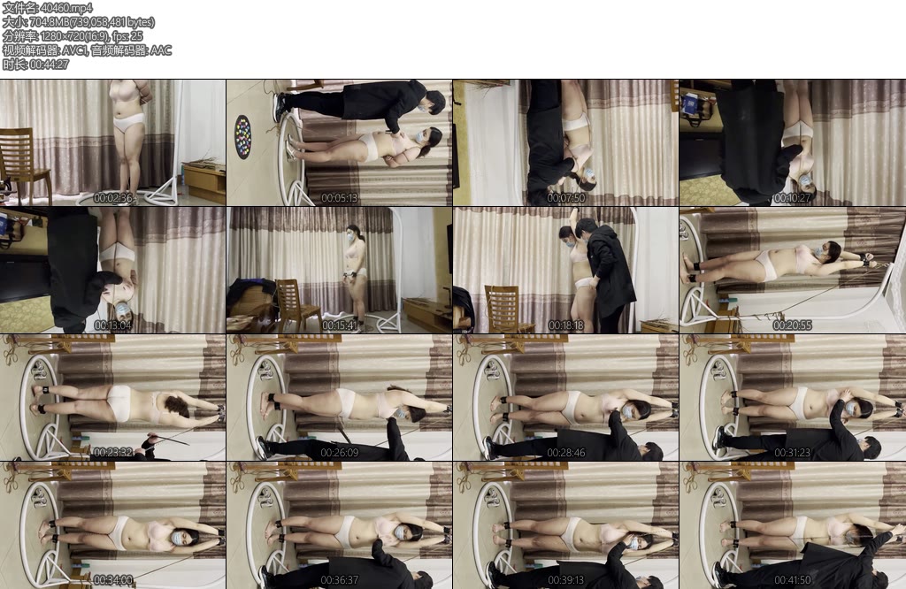 [缚予原创] 线下真实调教之新模多肉初调教微胖小m多肉初试镜就玩真实五花大绑吊起来股绳摩擦受不了只能踮脚-丝依依