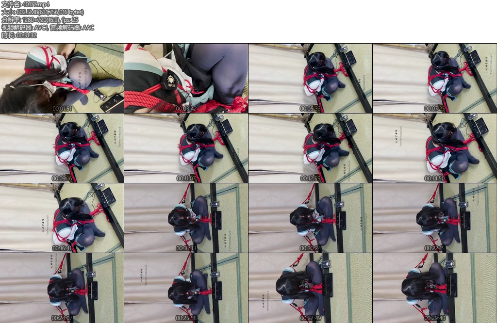 [坎喵原创] 郊狼（3）首秀黑丝JK海老缚电击完全限制活动放置绝望强高-丝依依