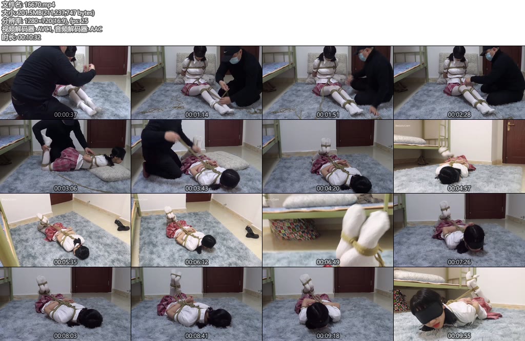 [新月原创] 可爱小红豆红裙JK白丝驷马绑百看不厌的放置挣扎-丝依依