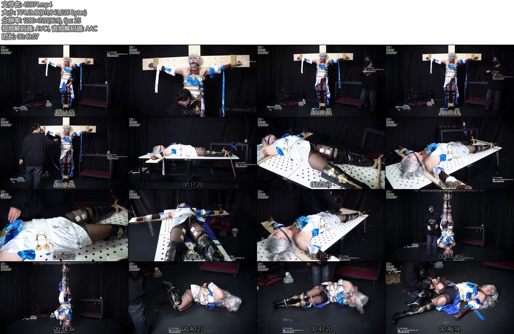 [莉雅原创] 地牢监禁调教布洛妮娅cosplay倒吊口球紧缚电击强制X_X鞭打强膏崩坏星穹铁道-丝依依