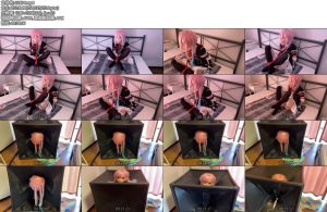 [黑魔法师] kig小m女仆装被桃缚放置 然后关到真空柜子里强制拘束 强高-丝依依