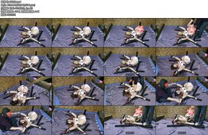 [飞天原创] 悦儿奴盼旺已久的新型拘束架做成功了禁锢上去后Y部塞入4个TD强制TK鞭打郊狼电击G塞最后旋转肛拴-丝依依