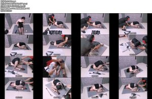 [飞天原创] 欧式风K9架禁锢，十层丝袜套头外加皮帽,但能微微呼吸，肛勾电动葫芦高高吊起-丝依依