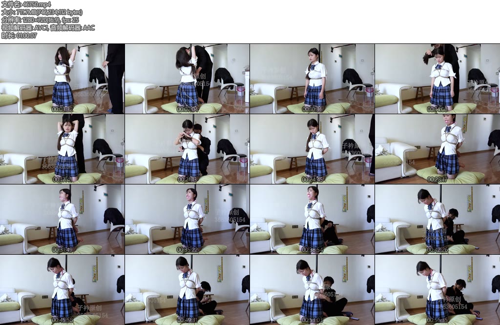 [子衿原创] 欣怡跪缚口球TK挠痒-丝依依