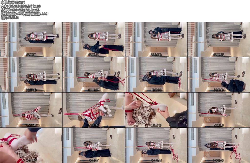 [薏米粥] 小熊萝莉折腿吊缚调教第一视角tk-丝依依