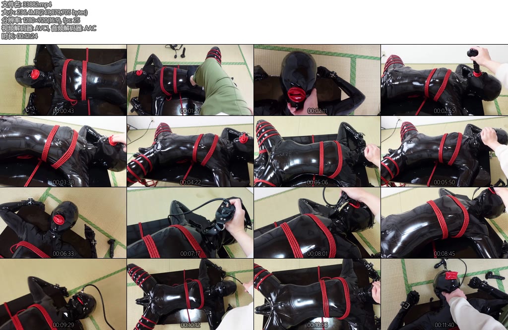 [D-Lemon] 2号全頭マスク緊縛イマラバルーン調教 一觉醒来怎么什么也看不见，全身像是被全部包裹住了一样-丝依依