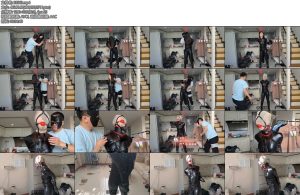 [JS原创] 八月狂欢节 诗彤诱捕女特工（Part2）皮革拘束丝袜套头单手套鞭打马具型口塞-丝依依