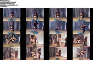 [左耳轻调] 张涵超紧的直臂被吊起来转圈圈打脚心带上口球打耳光跳起来打屁股-丝依依