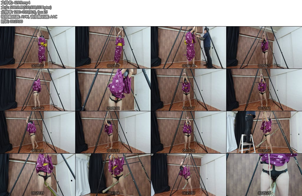 [亚洲绳艺] 誘拐軟禁お祭りの帰り道その後-丝依依