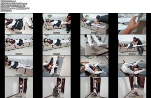 [飞天原创] 美女英雄和M博士的特殊较量,美女最终被M博士制服-丝依依