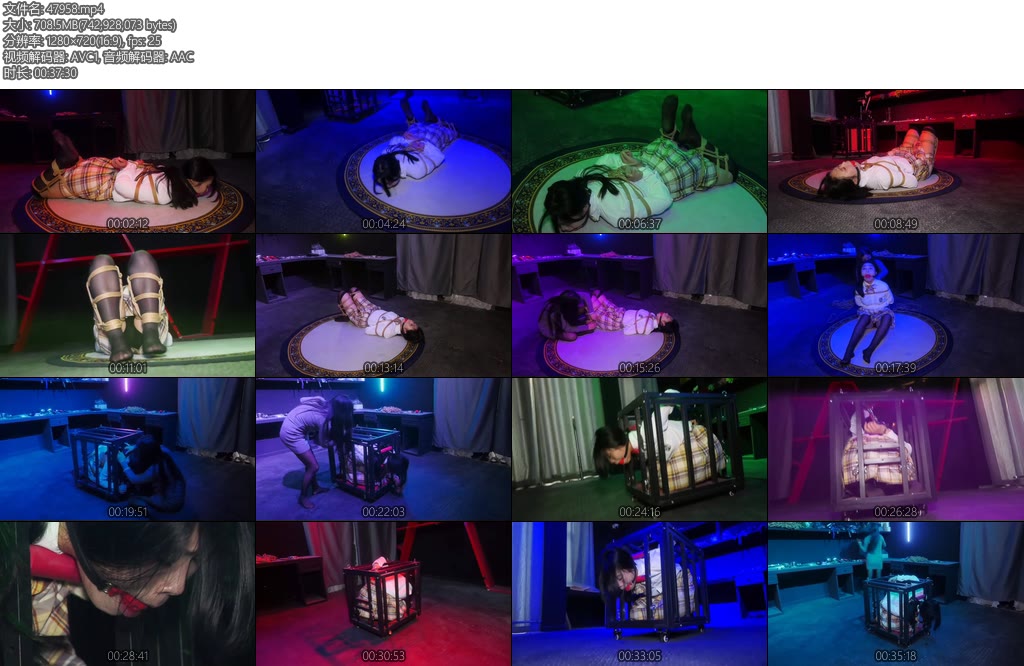 [胜景影视] 被禁锢在笼子的女M女M不听话被女主人囚禁关在笼子里放置请看女M受折磨-丝依依