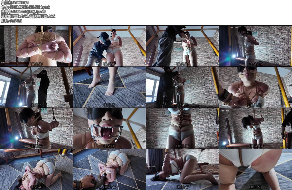 [一绳所爱] 雯雯五花紧缚汗湿吊绑-丝依依