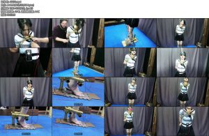 [飞天原创] 艺仙儿脚底就是电击站立开关电击码率调到200的时候由于脚尖站立时间过长已疲备不堪脚底只能频繁接触开关差点把她电焦-丝依依