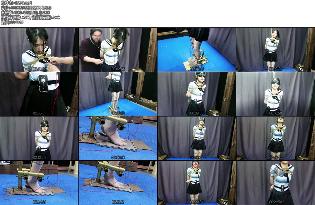 [飞天原创] 艺仙儿脚底就是电击站立开关电击码率调到200的时候由于脚尖站立时间过长已疲备不堪脚底只能频繁接触开关差点把她电焦-丝依依