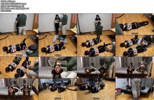 [WN原创] 玩奴原创 双妹分腿超紧后手缚马具口球严厉堵嘴-丝依依