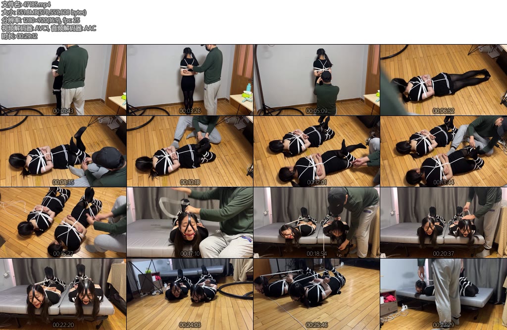 [WN原创] 玩奴原创 双妹分腿超紧后手缚马具口球严厉堵嘴-丝依依