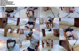 [念念原创] 尝试td自缚拉紧滑轮吊起脚趾然后被劫匪先生发现加固捆绑tk虐足惩罚-丝依依