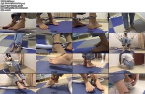 [新月原创] 红豆同好定拍牛仔裤女孩的脚铐游戏踮脚尖裸足布鞋都有-丝依依