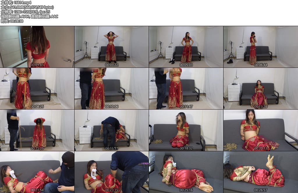 [美束映画] 妹子约好去拍摄古装照遭遇变态摄影师捆绑紧缚玩弄...（剧情片）~1-丝依依