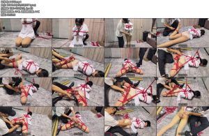 [老癸原创] 见见驷马刑控强虐白衣红绳分腿驷马AV强高竹签虐阴花式虐乳耳光羞辱疯狂SP-丝依依